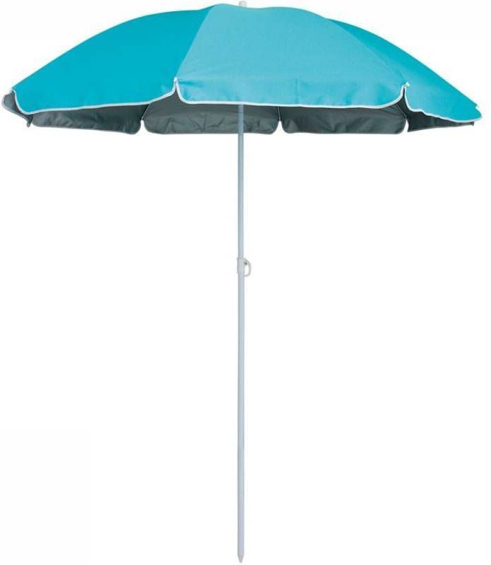 Eurotrail Strandparasol 180 X 160 Cm Staal Blauw 2 delig
