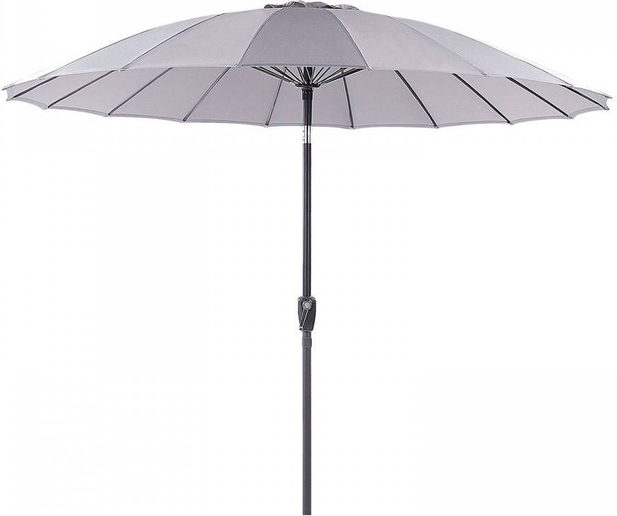 Beliani Baia Marktscherm grijs polyester