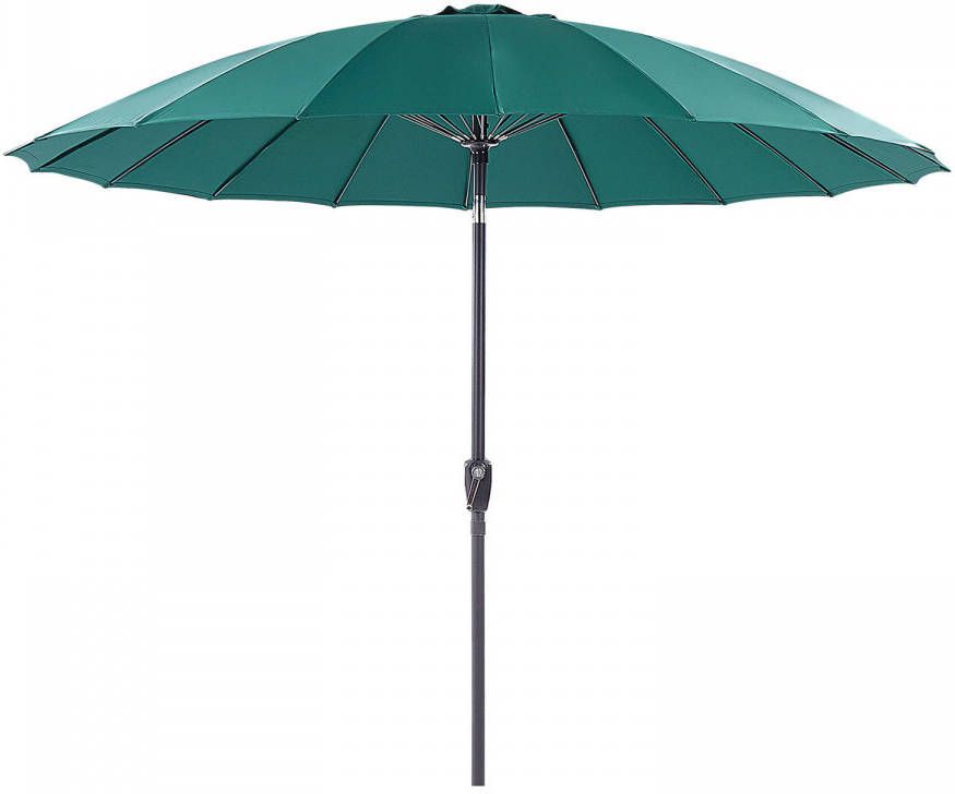 Beliani Baia Marktscherm groen polyester