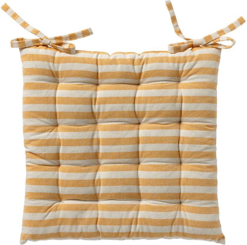 Dutch Decor Cooper Stoelkussen Golden Glow 40x40 Cm Geel
