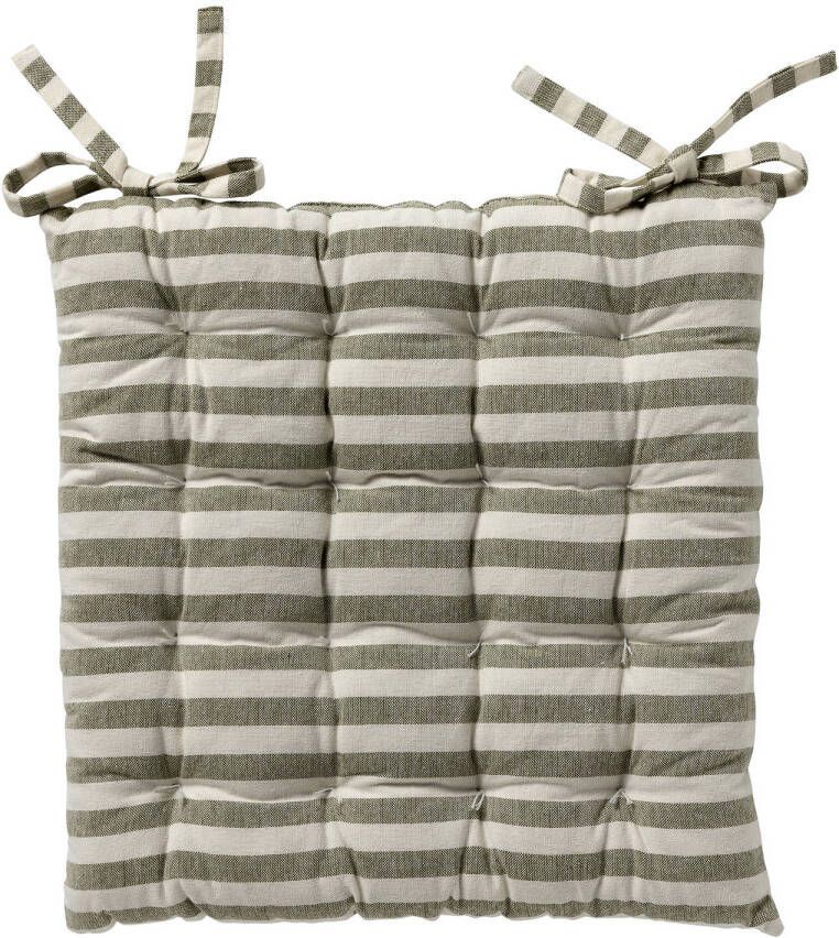 Dutch Decor Cooper Stoelkussen Olive Branch 40x40 Cm Groen