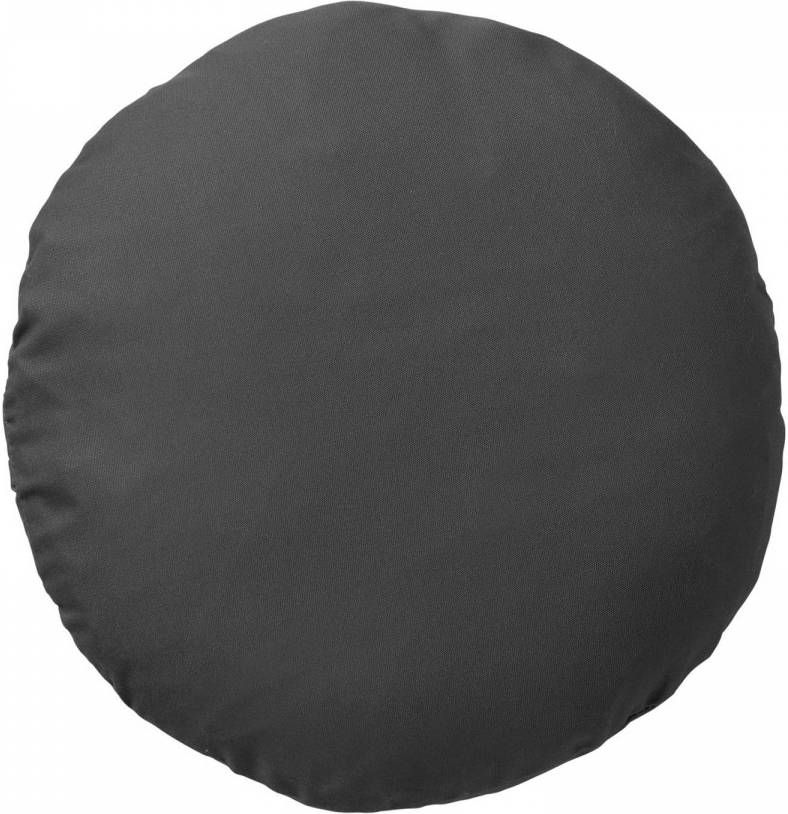 Dutch Decor Sol Sierkussen Rond Outdoor 40 Cm Charcoal Grey Waterafstotend En Uv bestendig Grijs