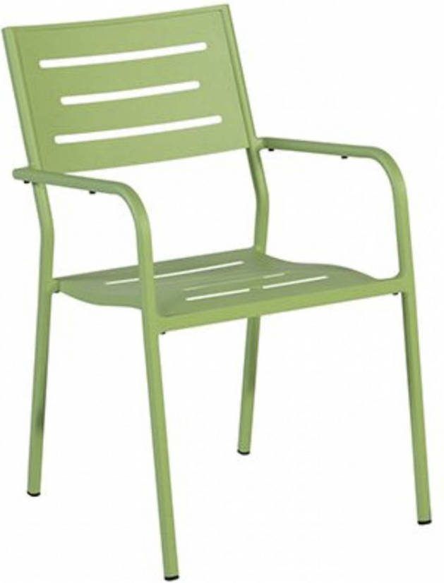 Tuinstoel 'Hawaii' (stapelbaar), kleur groen