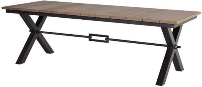 Garden Impressions Robusto Tafel 240x100xh76 Cm Vironwood Vintage Teak Gunmetal