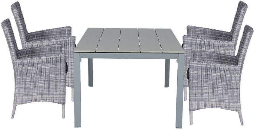 Garden Impressions Sharon 5 delige Tuinset Palmas Tuintafel 180x100