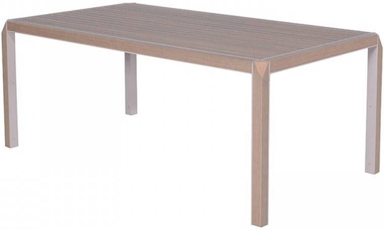 Garden Impressions Flavium tuintafel VironWood 180x100 cm sand
