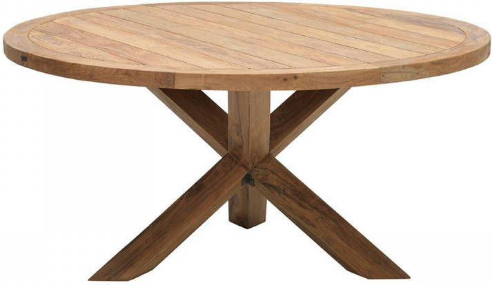 Garden Impressions Venezuela Tafel Diameter160 Natural Teak/Legs 10x10