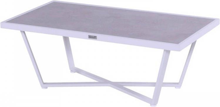 Hartman Luxor koffietafel keramiek 124x64xH45 cm wit