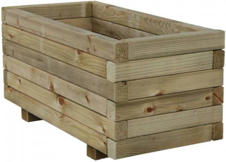 Intergard Houten Bloembakken Plantenbakken Rechthoek 80x40x35cm