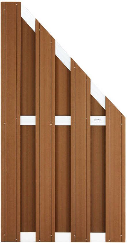Intergard Tuinscherm Schutting Composiet Bruin Wpc 90x180/93cm