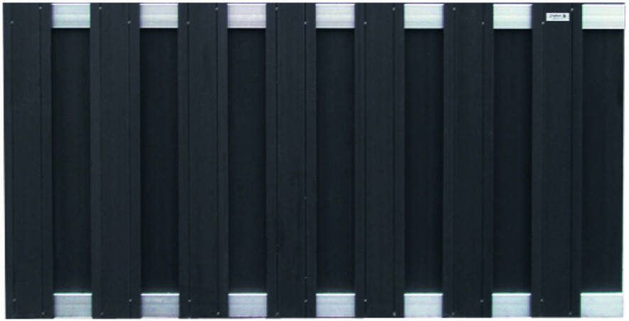 Intergard Tuinscherm Schutting Composiet Zwart 180x93cm