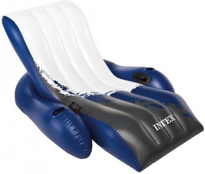 Intex Zwembad stoel opblaasbaar met twee bekerhouders