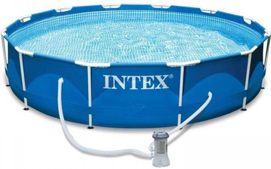 Intex Metalen Frame Ronde Buis Zwembad Kit(ø)3, 66 X(H)0, 76m