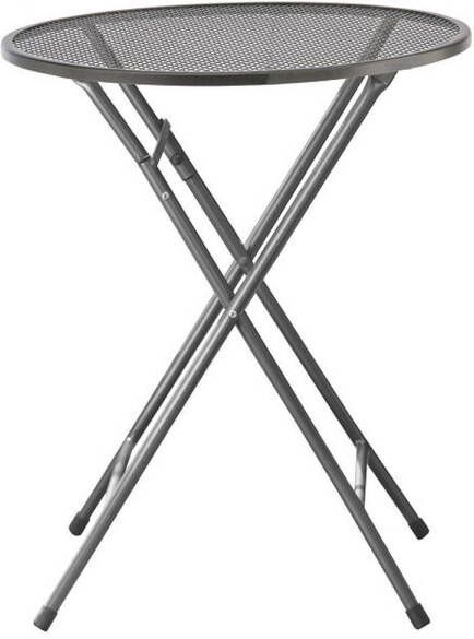 Kettler Strekmetaal Tafel 60 Cm. Rond Inklapbaar