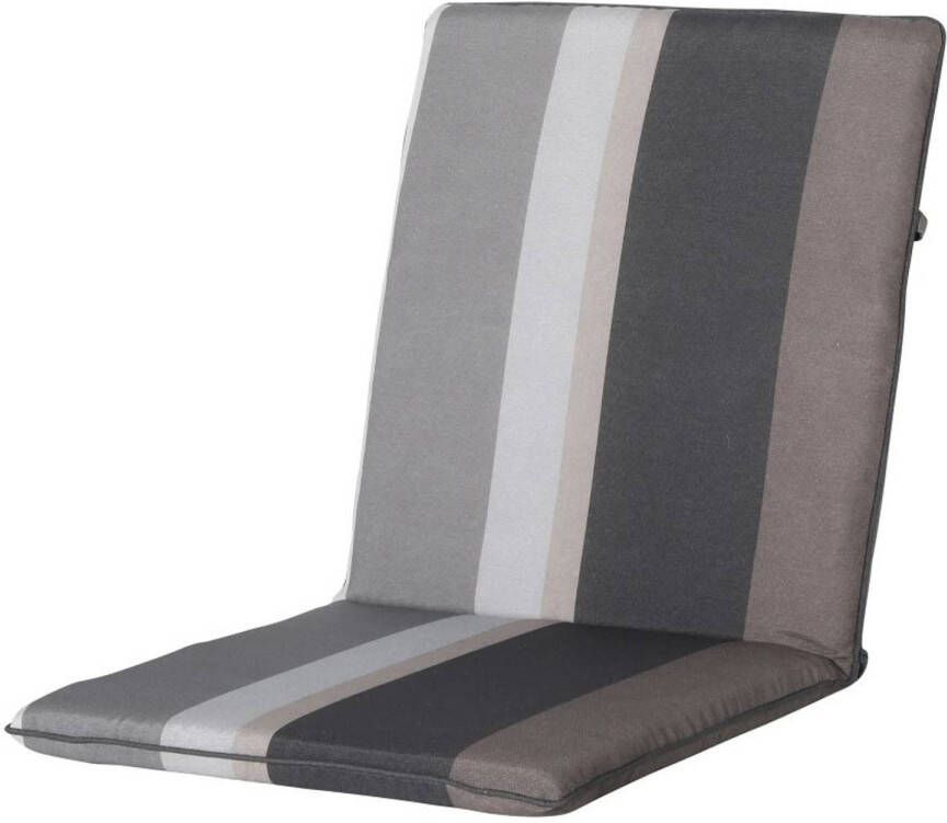 Madison Tuinkussens Stapelstoel Stripe Grey 97x49 Grijs