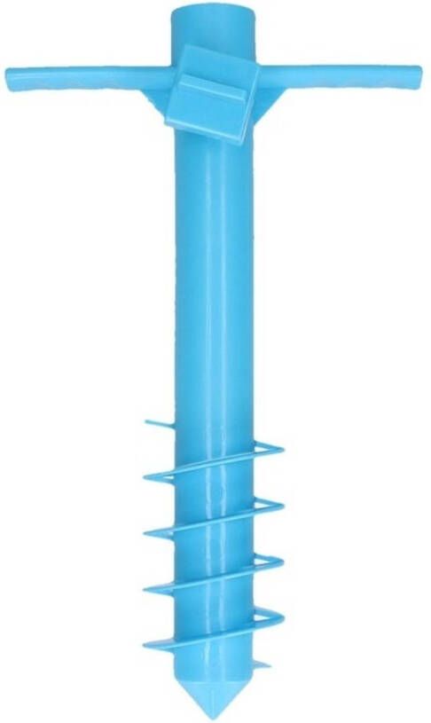 Merkloos Blauwe Parasolhouder/Parasolharing Strand 40 Cm Parasolvoeten