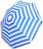 Trendoz Blauw/wit Gestreepte Strand/camping Parasol 165 Cm Parasols online kopen