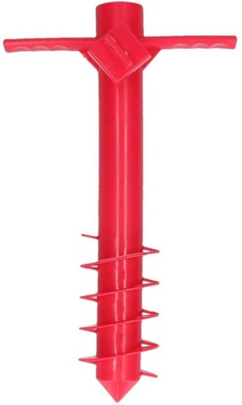 Merkloos Rode Parasolhouder/Parasolharing Strand 40 Cm Parasolvoeten