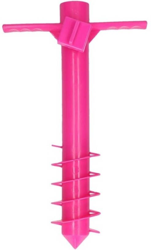 Merkloos Roze Parasolhouder/Parasolharing Strand 40 Cm Parasolvoeten