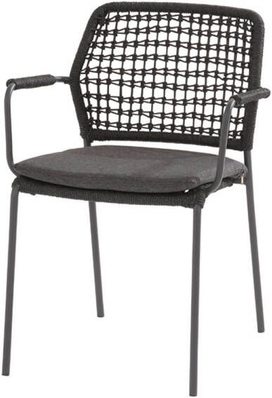 4 Seasons Outdoor Taste Barista stapelbare tuinstoel Antraciet