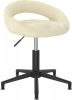 VIDAXL Kantoorstoel draaibaar fluweel cr&#xE8, mekleurig online kopen