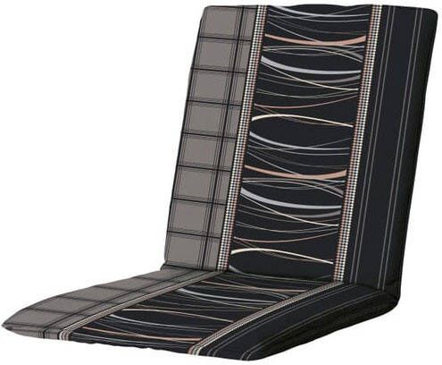 Madison Tuinkussens Stapelstoel Lines Grey 97x49 Grijs