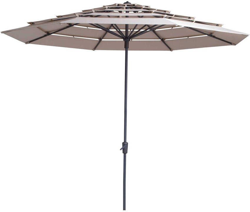 Madison Parasol Syros Open Air Round Ecru 350cm Beige