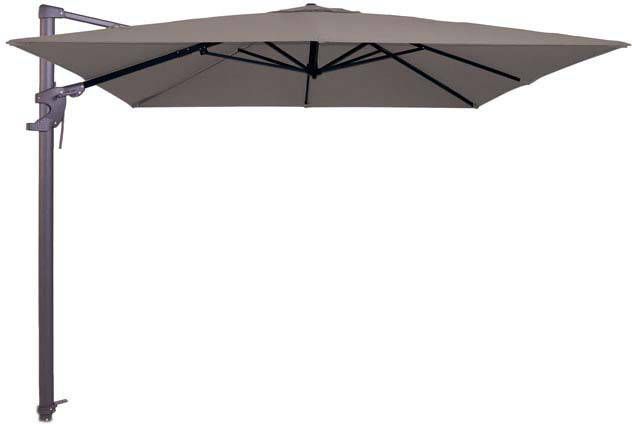 Vrijhangende zweefparasol Monaco Flex 300x300 (taupe) (exclusief kruisvoet)
