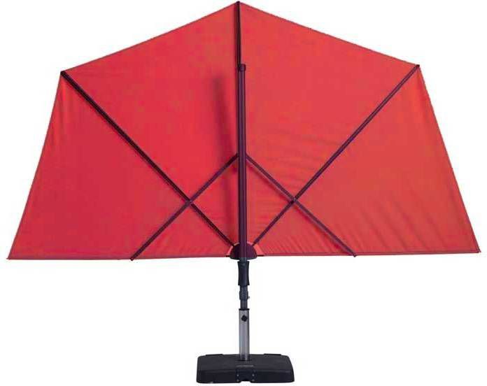 Madison parasols Vrijhangende zweefparasol Sunwave 270cm(brick red )