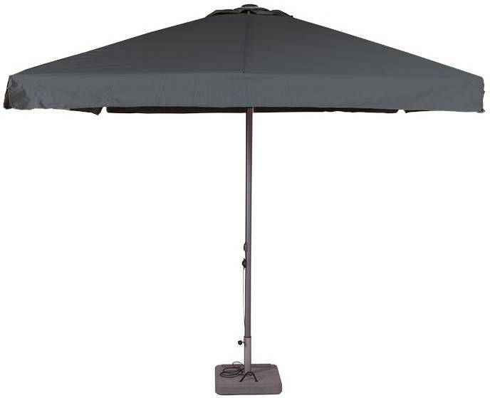 Madison Parasol Profi line Vierkant Volant Grijs