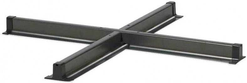 Platinum zweefparasol kruisvoet antraciet