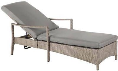 Beliani VASTO Ligbed grijs