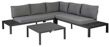 Loungeset 'La Vida' Aluminium, kleur donkergrijs