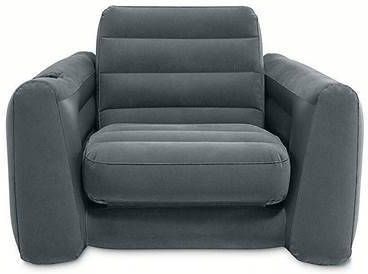 Intex Stoel uitklapbaar 117x224x66 cm donkergrijs