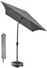 Kopu ® rechthoekige parasol Bilbao 150x250 cm met hoes Grey online kopen