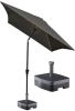 Kopu ® rechthoekige parasol Bilbao 150x250 cm met voet Antraciet online kopen