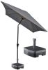 Kopu ® rechthoekige parasol Bilbao 150x250 cm met voet Grey online kopen