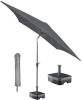 Kopu ® vierkante parasol Altea 230x230 cm met hoes en voet Grey online kopen