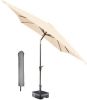 Kopu ® vierkante parasol Malaga 200x200 cm met hoes Naturel online kopen