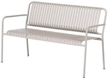 Lisomme Zahra metalen tuinbank taupe