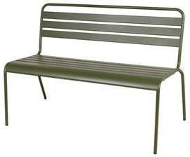 MaximaVida metalen tuinbank Max 120 cm olijfgroen