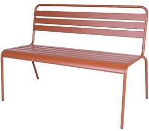 MaximaVida metalen tuinbank Max 120 cm roestbruin