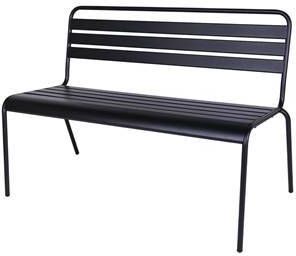 MaximaVida metalen tuinbank Max 120 cm zwart