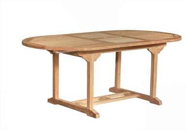 Teakea Teak Uitschuifbare Tuintafel Ovaal 150 tot 200 cm