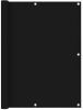 VidaXL Balkonscherm 120x600 cm oxford stof zwart online kopen