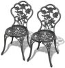 VidaXL Bistro stoelen 41x49x81, 5 cm gegoten aluminium 2st online kopen