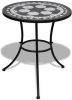 VIDAXL Bistrotafel 60 cm moza&#xEF, ek zwart en wit online kopen