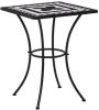 VIDAXL Bistrotafel moza&#xEF, ek 60 cm keramiek zwart en wit online kopen