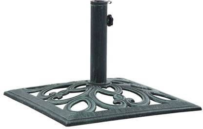vidaXL Parasolvoet 12 kg 49 cm gietijzer groen