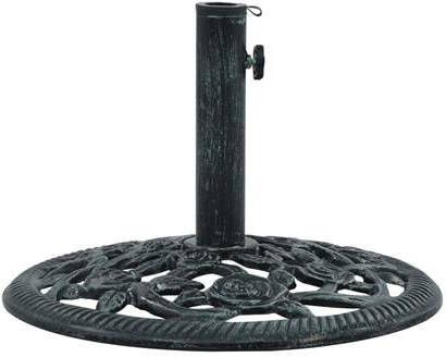 vidaXL Parasolvoet 9 kg 40 cm gietijzer groen